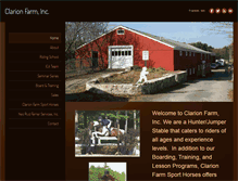 Tablet Screenshot of clarionfarm.com